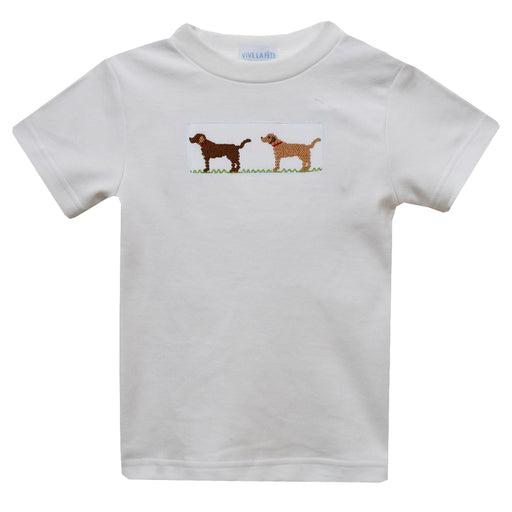 Labrador Smocked Boy Shirt Short Sleeve - Vive La Fête - Online Apparel Store