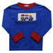 Trailer Cars Smocked Solid Royal Blue Knit Long Sleeve With Rib Cuff Boys Tee Shirt - Vive La Fête - Online Apparel Store