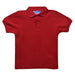 Red Solid  Short Sleeve Polo Box Shirt