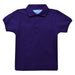Purple Solid  Short Sleeve Polo Box Shirt