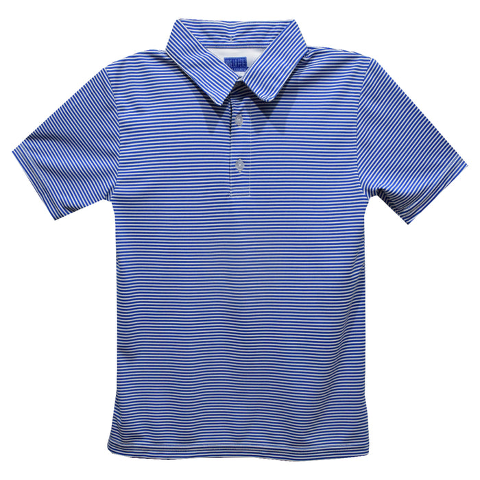 Royal Fly knit Pencil Stripe Short Sleeve Polo