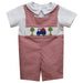 Apple Truck Smocked Red Check Short Sleeve Boys Shortall and Shirt