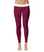 Maroon Women Yoga Leggings 2.5 Waist Tights"