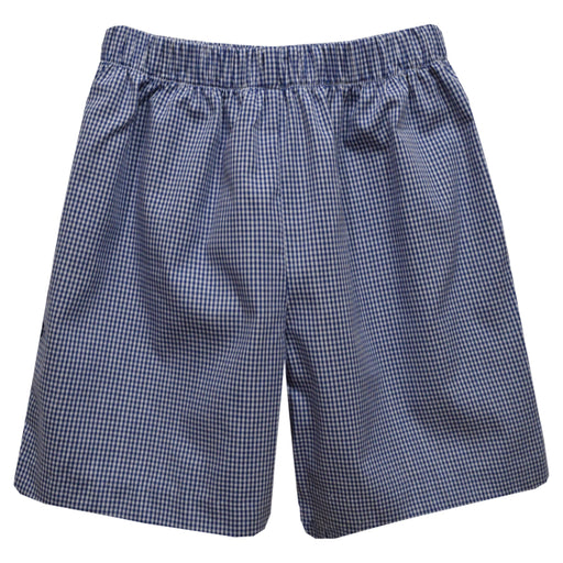 Navy Gingham Boys Pull on Pant