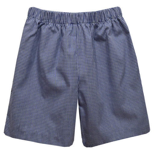 Navy Gingham Boys Pull on Short