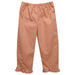 Orange Gingham Girls Ruffle Pant With Pocket