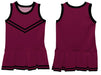 Maroon Black Sleeveless Cheerleader Dress - Vive La Fête - Online Apparel Store