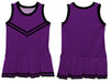 Purple Black Sleeveless Cheerleader Dress - Vive La Fête - Online Apparel Store