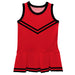Red Black Sleeveless Cheerleader Dress