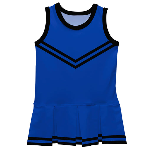 Royal Black Sleeveless Cheerleader Dress