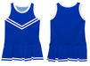 Royal and White Sleeveless Cheerleader Dress - Vive La Fête - Online Apparel Store