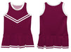 Maroon and White Sleeveless Cheerleader Dress - Vive La Fête - Online Apparel Store