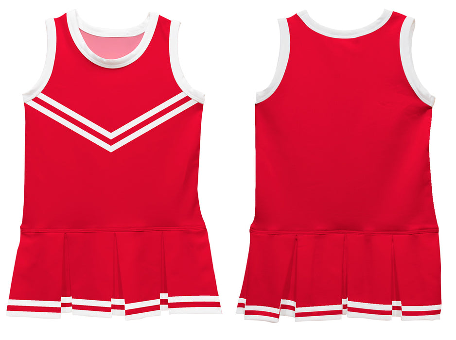 Red and White Sleeveless Cheerleader Dress - Vive La Fête - Online Apparel Store