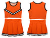 Orange and Black Sleeveless Cheerleader Set - Vive La Fête - Online Apparel Store