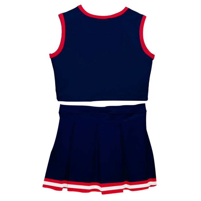 Navy and Red Sleeveless Cheerleader Set - Vive La Fête - Online Apparel Store