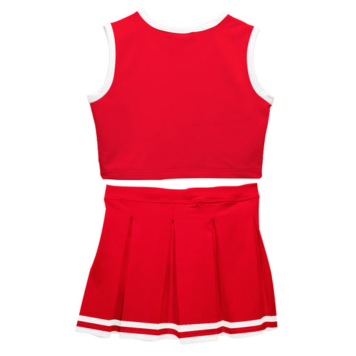 Red and White Sleeveless Cheerleader Set - Vive La Fête - Online Apparel Store