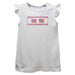4Th Of July White Knit Angel Wing Sleeves Girls Tshirt