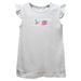 Birthday  White Knit Angel Wing Sleeves Girls Tshirt