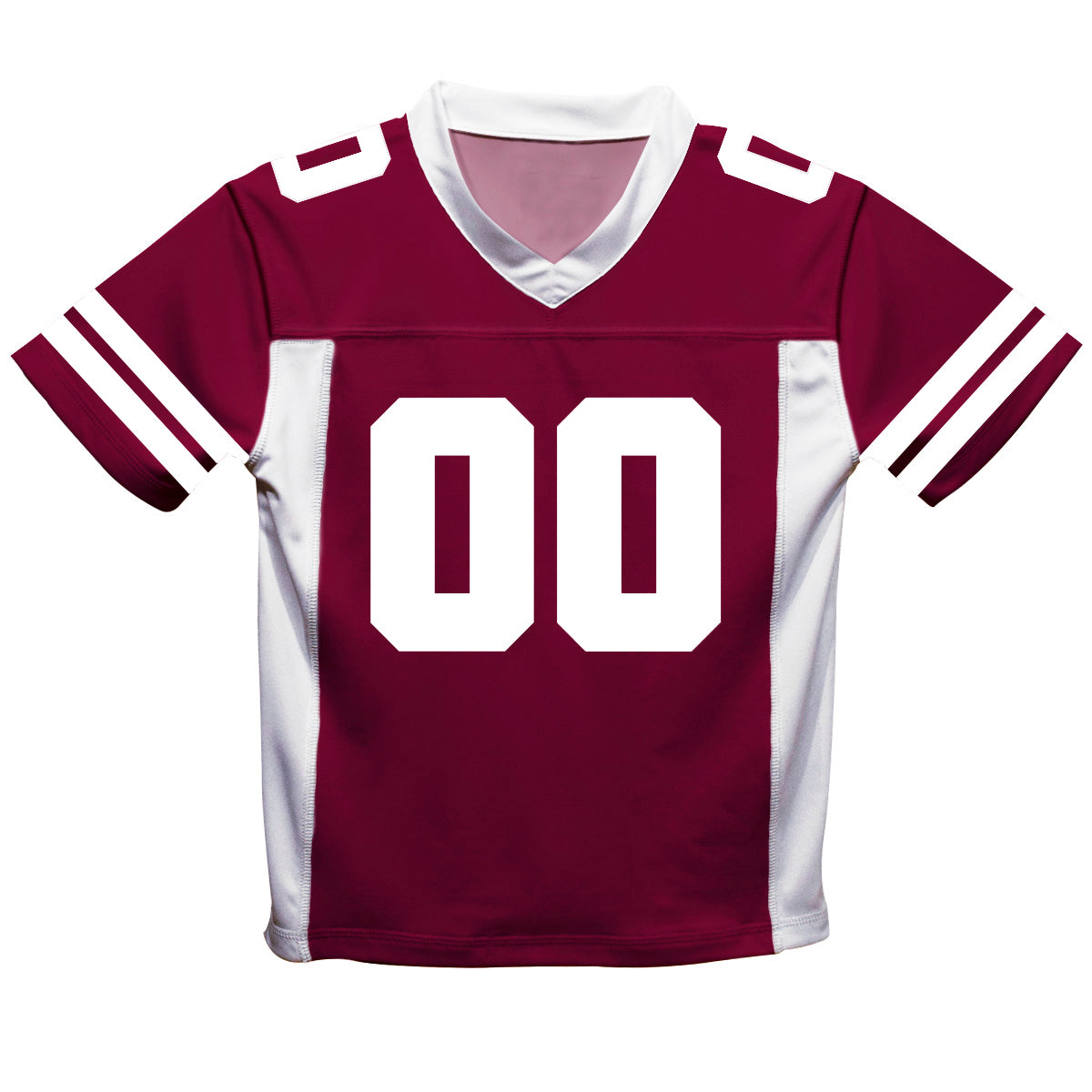 Maroon and White Boys Fashion Football Jersey — Vive La Fête