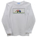 Mixing Truck White Knit Long Sleeve Boys Tee Shirt