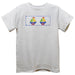 Sailboat White Knit Short Sleeve Boys Tee Shirt