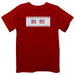 4Th Of Smocked July Red Knit Short Sleeve Boys Tee Shirt