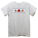 Football White Knit Short Sleeve Boys Tee Shirt