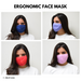 Hearts Print Black Face Mask - Vive La Fête - Online Apparel Store