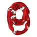 Arkansas Razorbacks All Over Logo Red Infinity Scarf - Vive La Fête - Online Apparel Store