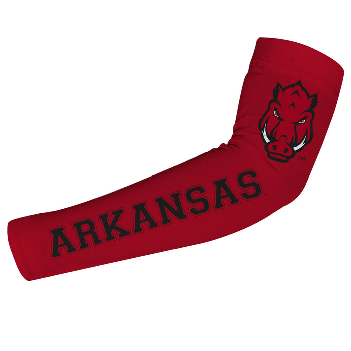 Arkansas Razorbacks Red Arm Sleeves Pair - Vive La Fête - Online Apparel Store