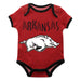 Arkansas Razorbacks Red Solid Short Sleeve Onesie - Vive La Fête - Online Apparel Store
