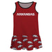 Arkansas Razorbacks Repeat Logo Red Sleeveless Lily Dress - Vive La Fête - Online Apparel Store