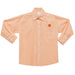Clemson Orange Check Button Down Shirt Long Sleeve - Vive La Fête - Online Apparel Store
