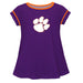 Clemson Solid Purple Laurie Top Short Sleeve - Vive La Fête - Online Apparel Store