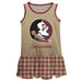 Florida State Houndstooth Gold Sleeveless Lily Dress - Vive La Fête - Online Apparel Store