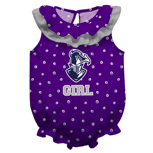 Furman Swirls Purple Girls Sleeveless Onesie - Vive La Fête - Online Apparel Store