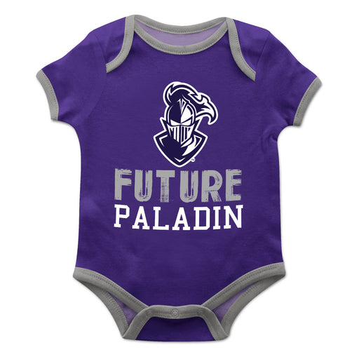 Furman Solid Purple Boys Onesie Short Sleeve - Vive La Fête - Online Apparel Store