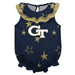 Georgia Tech Stars Blue Girls Sleeveless Onesie - Vive La Fête - Online Apparel Store