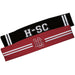 Hampden Sydney Maroon And Black Stripes Headband Set - Vive La Fête - Online Apparel Store