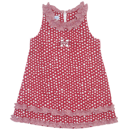 Mississippi State Ruffle Polka Dots Dress