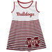 Mississippi State Big Logo Maroon And White Stripes Tank Dress - Vive La Fête - Online Apparel Store