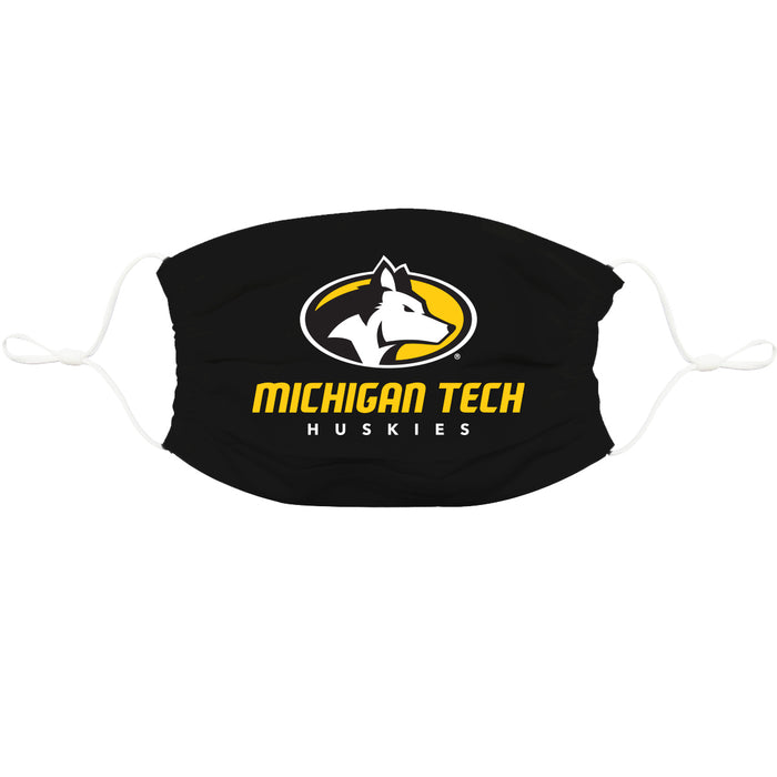 Michigan Tech Huskies MTU 3 Ply Vive La Fete Face Mask 3 Pack Game Day Collegiate Unisex Face Covers Reusable Washable - Vive La Fête - Online Apparel Store