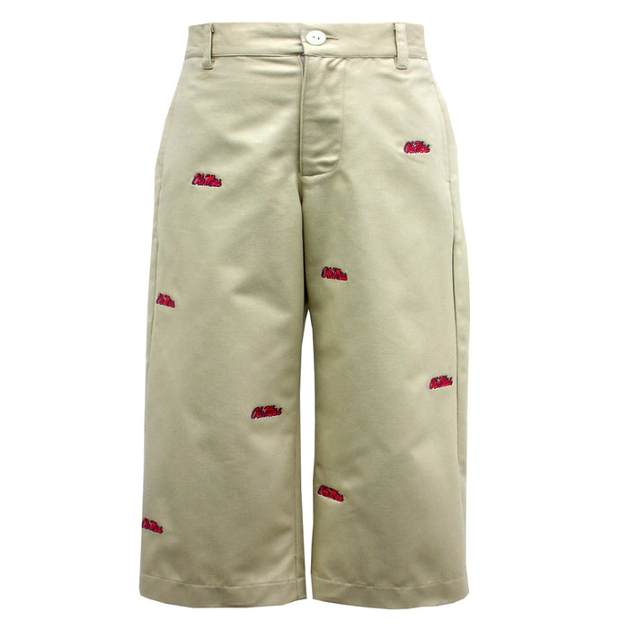 Embroidered Mississippi Boys Structured Pants