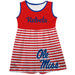 Mississippi Rebels Big Logo Red And White Stripes Tank Dress - Vive La Fête - Online Apparel Store