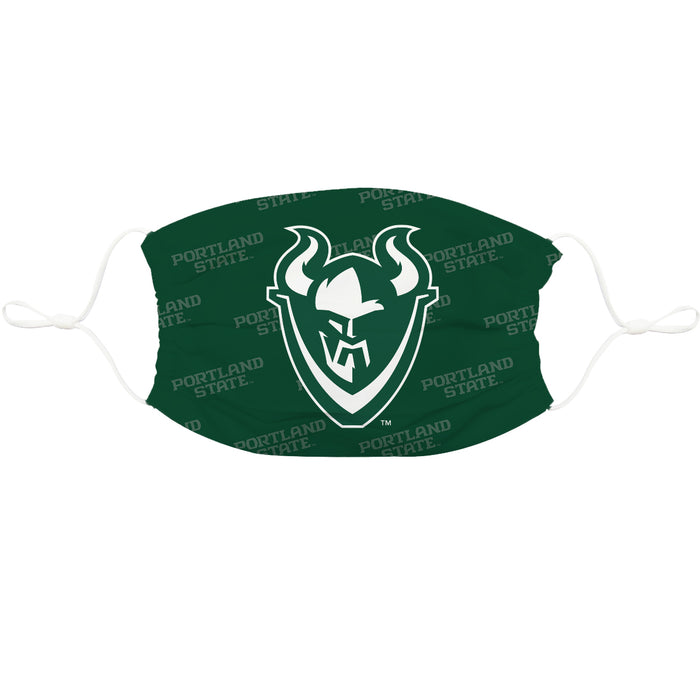 Portland State Vikings Vive La Fete Face Mask 3 Pack Game Day Collegiate Unisex Face Covers Reusable Washable - Vive La Fête - Online Apparel Store