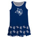 Rice Owls Repeat Logo Blue Sleeveless Lily Dress - Vive La Fête - Online Apparel Store