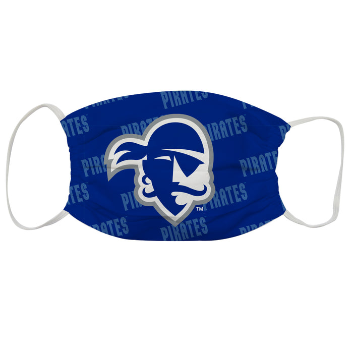 Seton Hall University Pirates Vive La Fete Face Mask 3 Pack Game Day Collegiate Unisex Face Covers Reusable Washable - Vive La Fête - Online Apparel Store