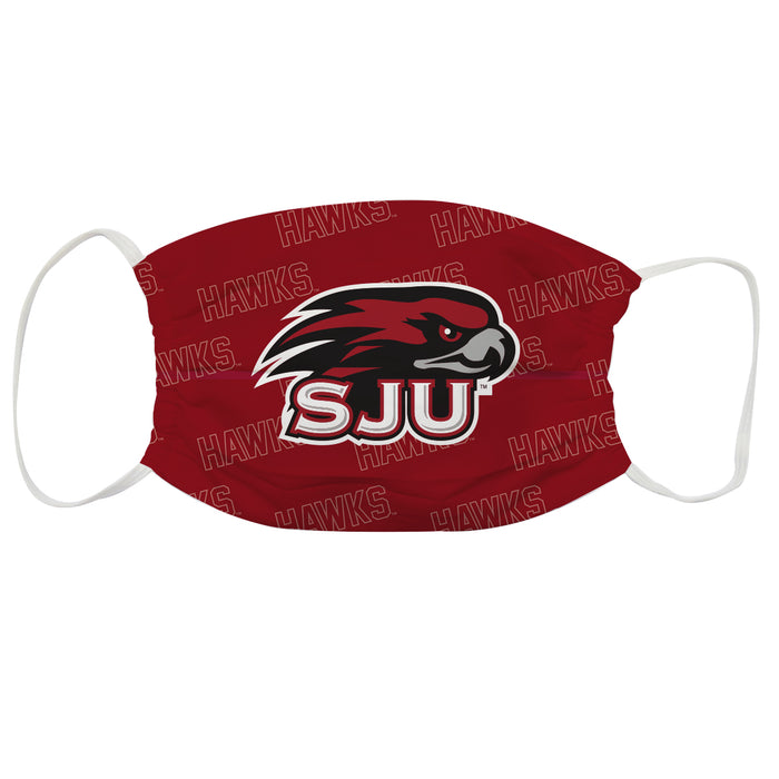 SJU Hawks Vive La Fete Face Mask 3 Pack Game Day Collegiate Unisex Face Covers Reusable Washable - Vive La Fête - Online Apparel Store