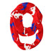 SMU Mustangs All Over Logo Red Infinity Scarf - Vive La Fête - Online Apparel Store