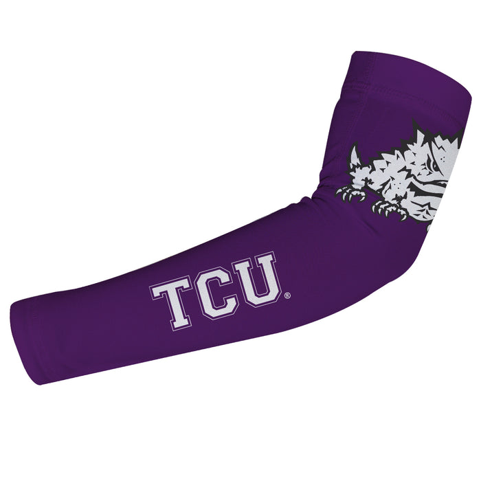 TCU Horned Frogs Purple Arm Sleeves Pair - Vive La Fête - Online Apparel Store
